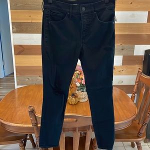 Black express skinny jeans